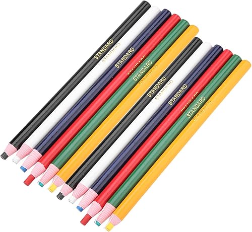 Miniatura 2 de 12PcsPack Fabric Mixed Colors, Fabric Pencils for Sewing Costura Pen Tailor Dressmaker Craft Marking Sewing Accessories