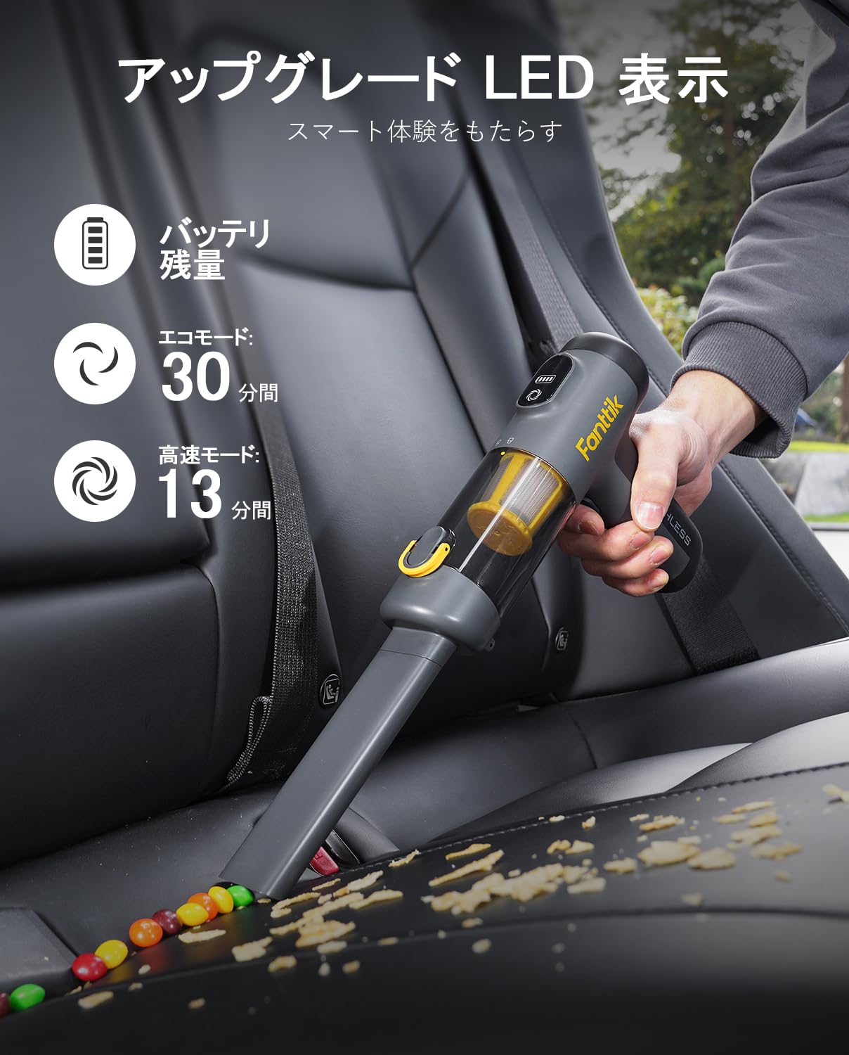 Fanttik ハンディクリーナー本体 Amazon | Fanttik V9 Mix ハンディクリーナー 車掃除機 1台4役