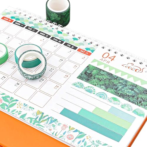 Miniatura 5 de Juego de 12 rollos de cinta Washi con varios patrones, suministros de manualidades para decoración de bricolaje y manualidades, estilo A