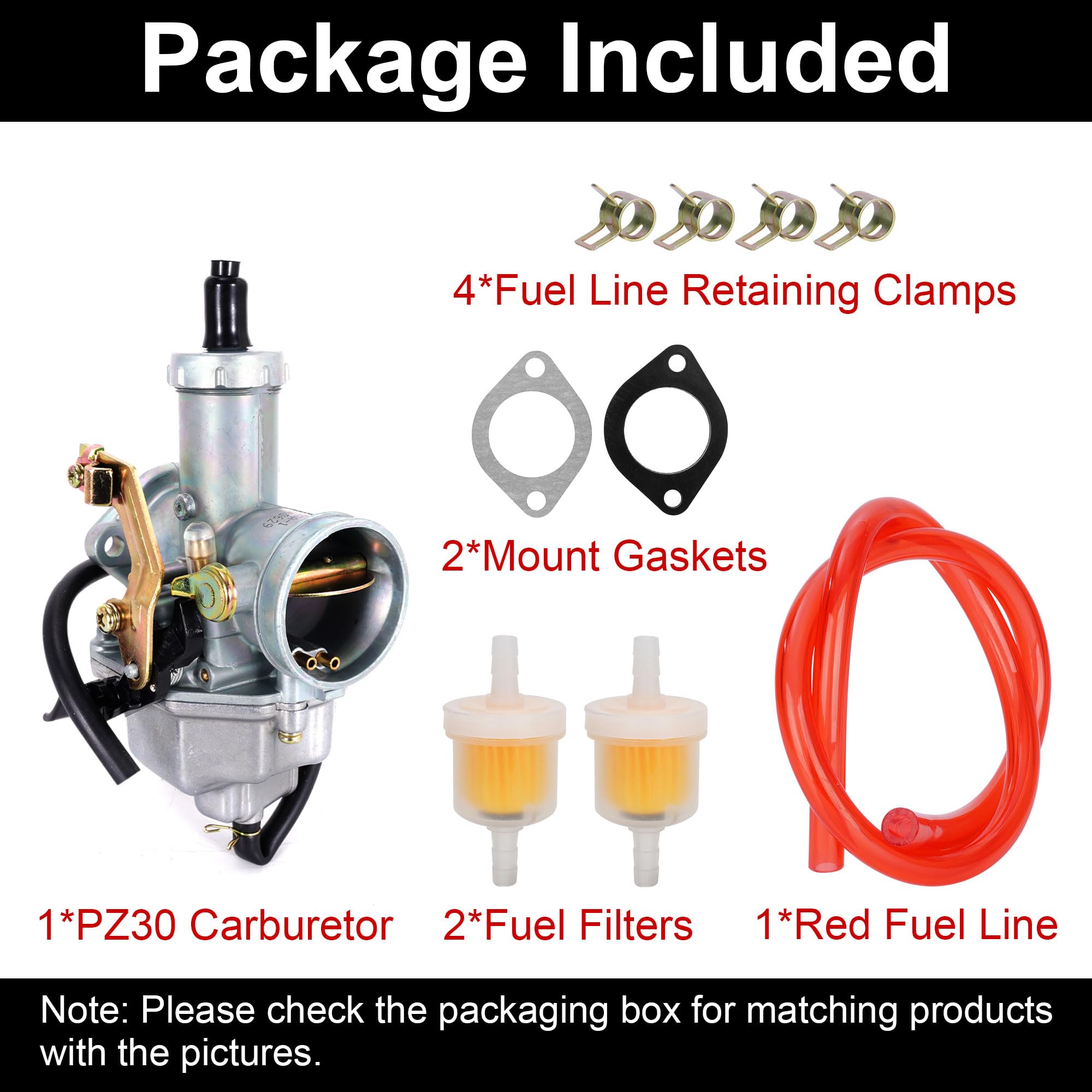 Valitoo PZ30 Carburetor 30mm Carb 200cc 250cc Cable Choke Dirt Bike ATV Quad 4 Stroke I3641848093