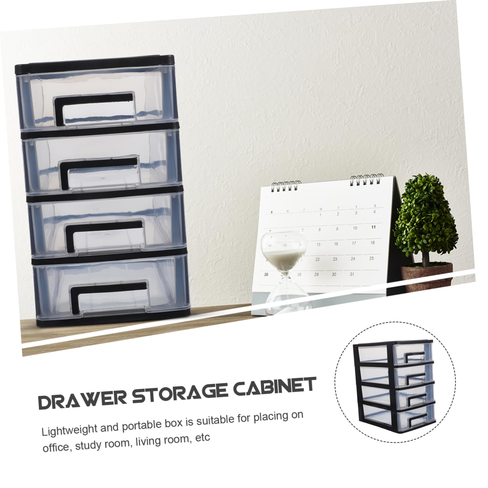 Organizer per cassetti in plastica a 4 strati per scrivania, forniture artigianali e piccoli utensili, scatola multifunzione per cassetti, ideale per casa e ufficio