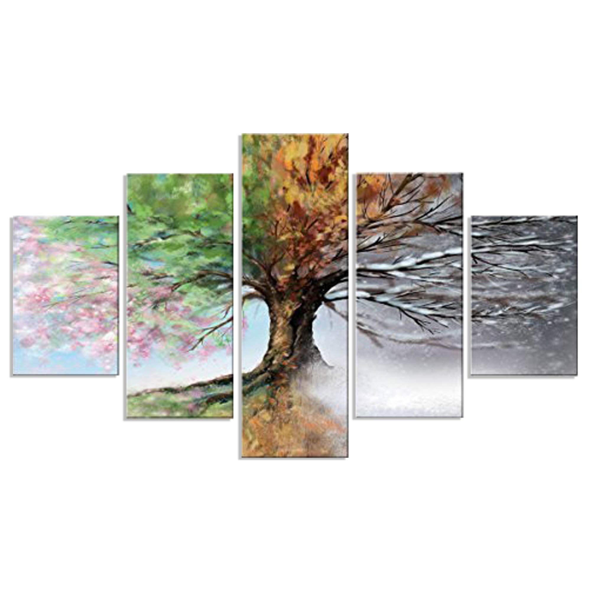 LupiaVogue Multi-Panel Prints, Wood, Multicoloured, 66 x 115 x 0.8 cm