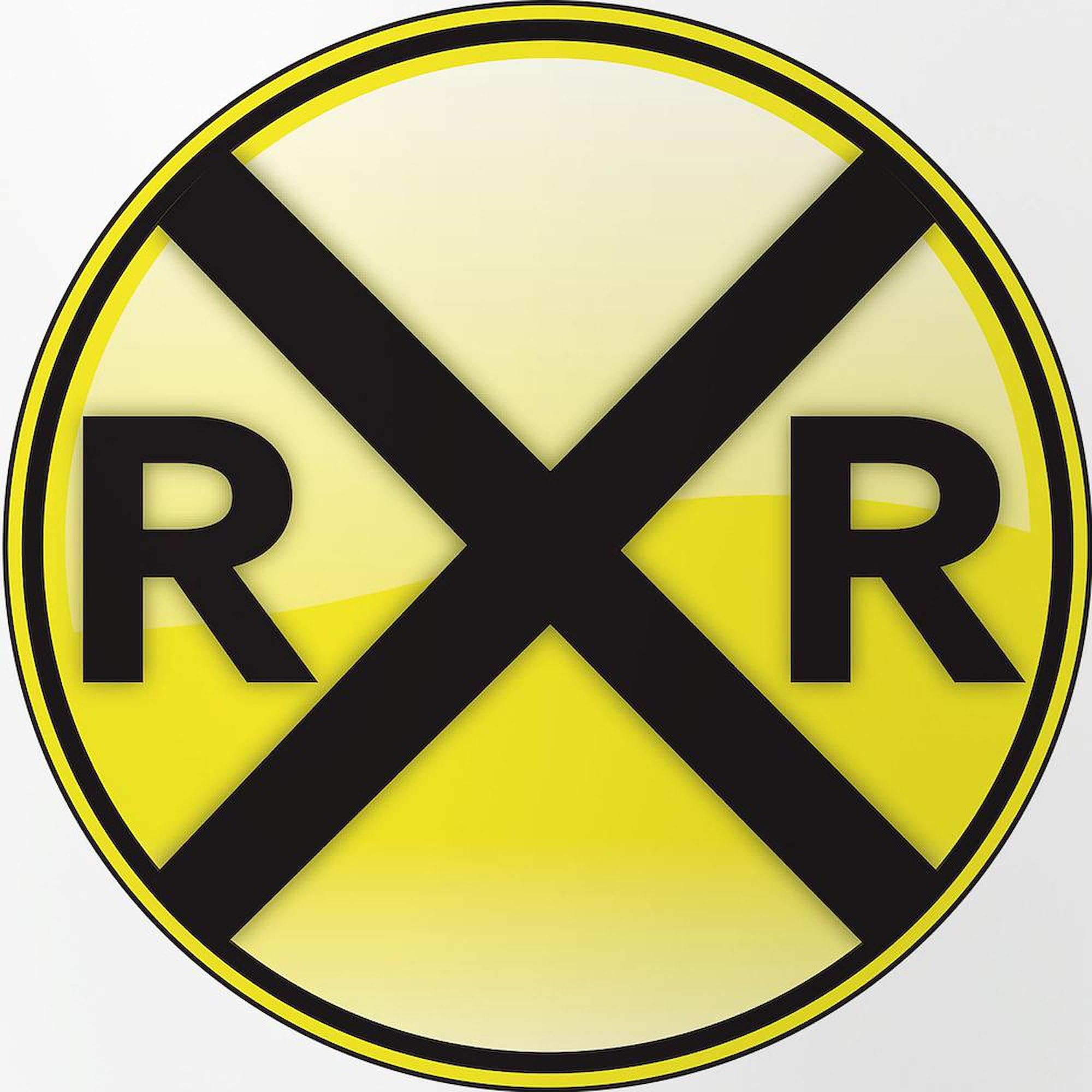 CafePress Railroad Crossing Pint Glass, 16 oz. Drinking Glass