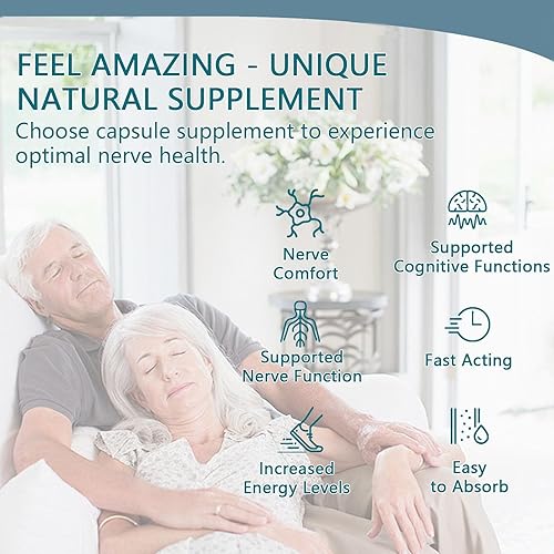 Miniatura 6 de Cápsulas para neuropatía  Suplemento de apoyo nervioso  Mejora la calma nerviosa  Reduce la fatiga y promueve el bienestar general  con ácido alfa