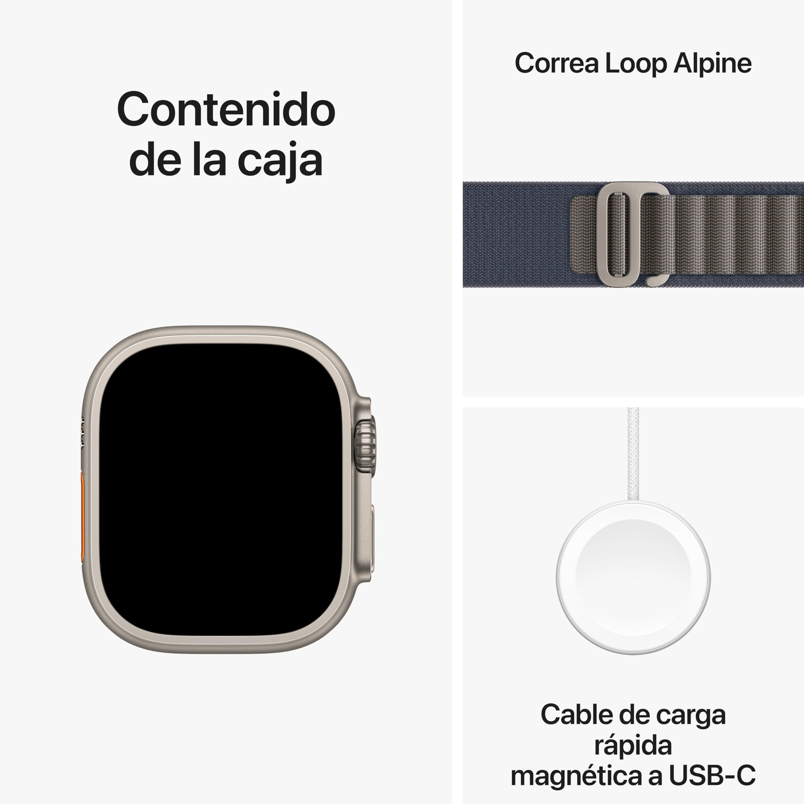 Apple Watch Ultra 2 [GPS + Cellular] Smartwatch con Caja de Titanio Resistente de 49 mm y Correa Loop Alpine Azul - Talla M. Monitor de entreno, GPS de Alta precisión, botón Acción, Neutro en Carbono — view 6