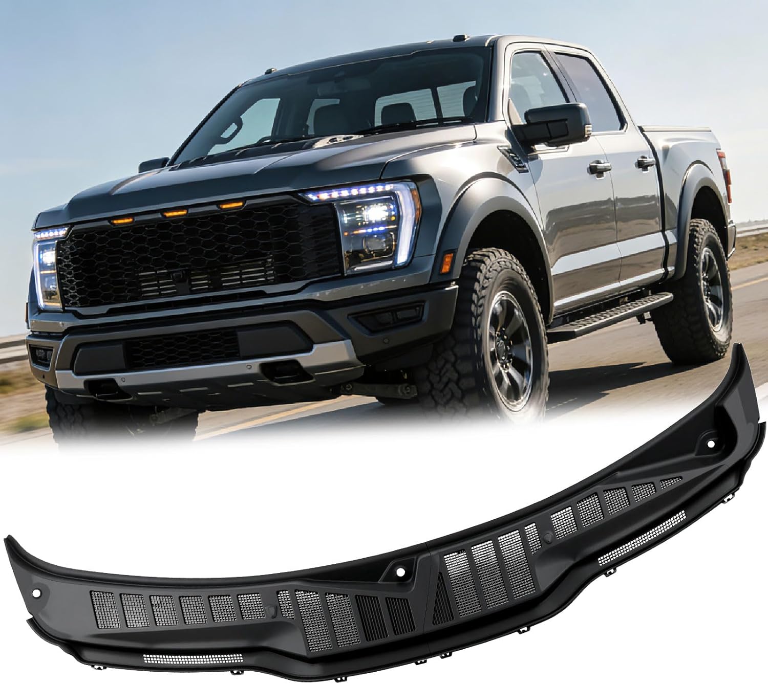 Windshield Wiper Cowl Compatible with 2021-2025 Ford F150 Normal Model