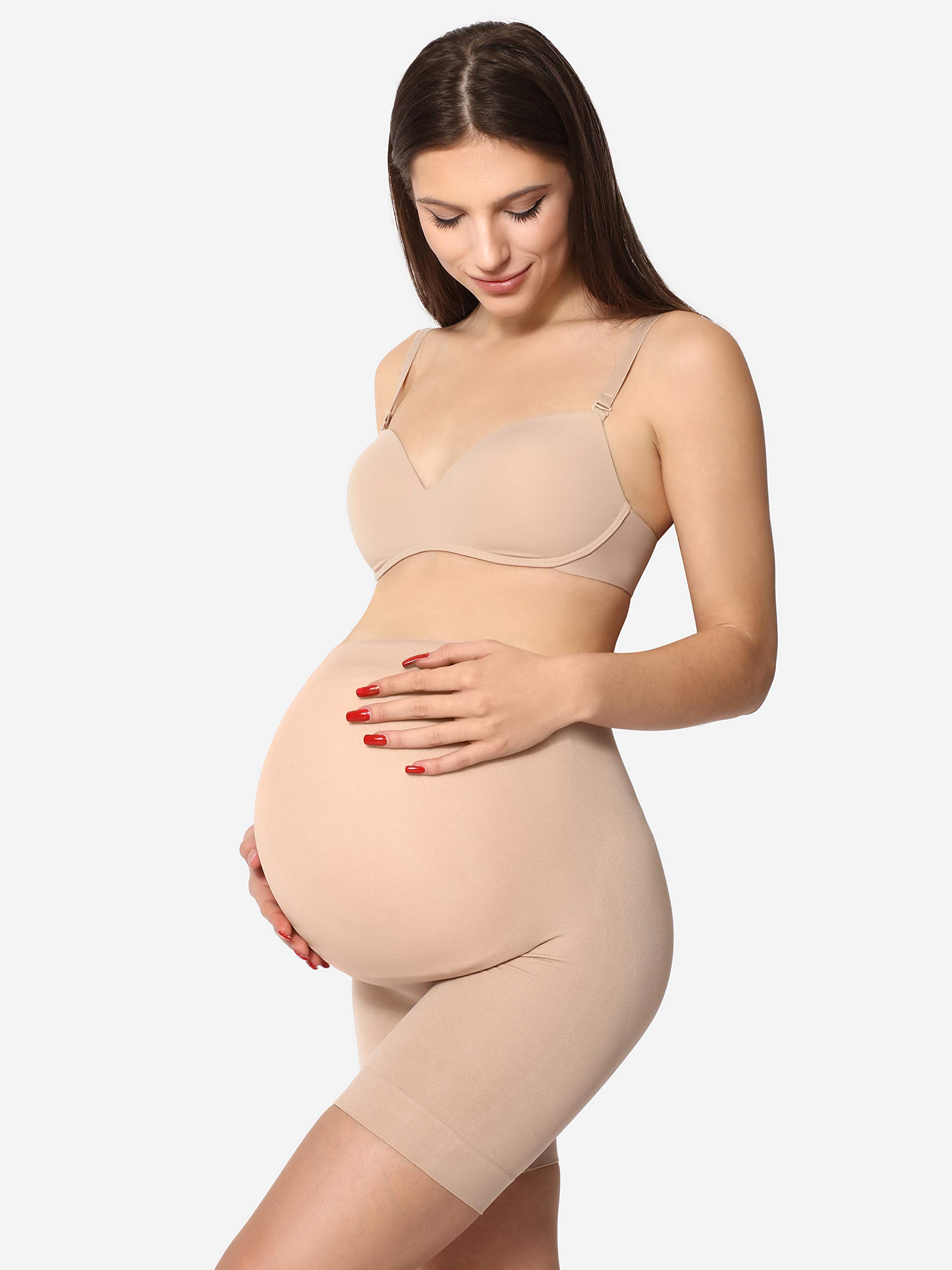 Be Mammy Maternity Shorts for Women High Waist No Side Seams Lingerie Pregnancy Maternity Clothes 06 15 - 3