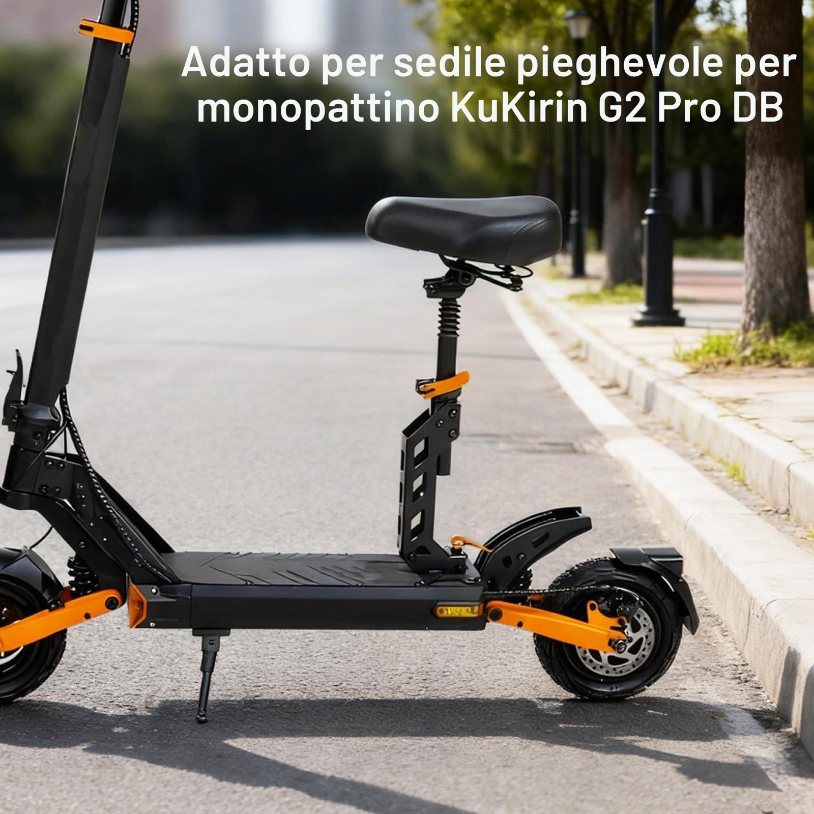 Sedile Per Monopattino Elettrico, Cuscino Ammortizzante Per KuKirin G2 Pro DB Scooter Elettrico Sedile Per Monopattino con design rimovibile Scooter Per Adulti Per Ciclismo a Lunga Distanza