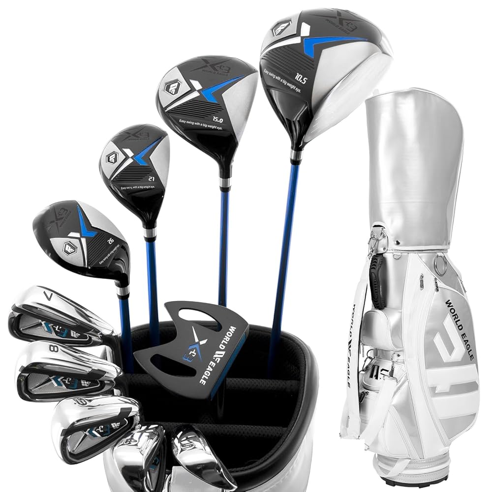 WORLD EAGLE スタンド式ゴルフバッグとクラブセット 楽天市場】アウトレット品（わけあり 展示 撮影） ワールド