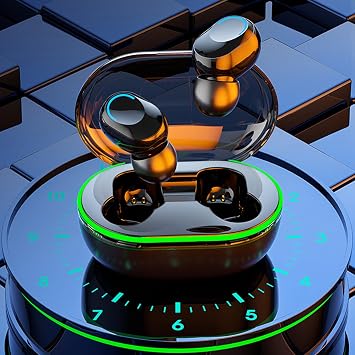 Bluetooth 5.3 Earbuds - HiFi Stereo Sound in-Ear Headphones, IPX4 Waterproof & Built-in Mic, Compact Charging Case
