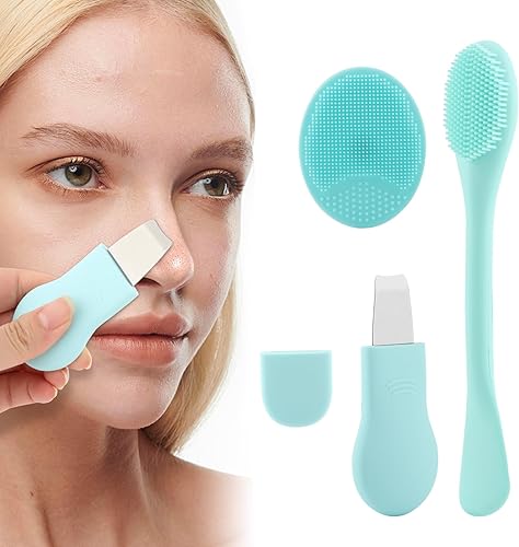 Miniatura 9 de Juego de herramientas para quitar puntos negros con cepillo de limpieza de poros, limpiador de nariz negra para nariz facial, limpiador facial para