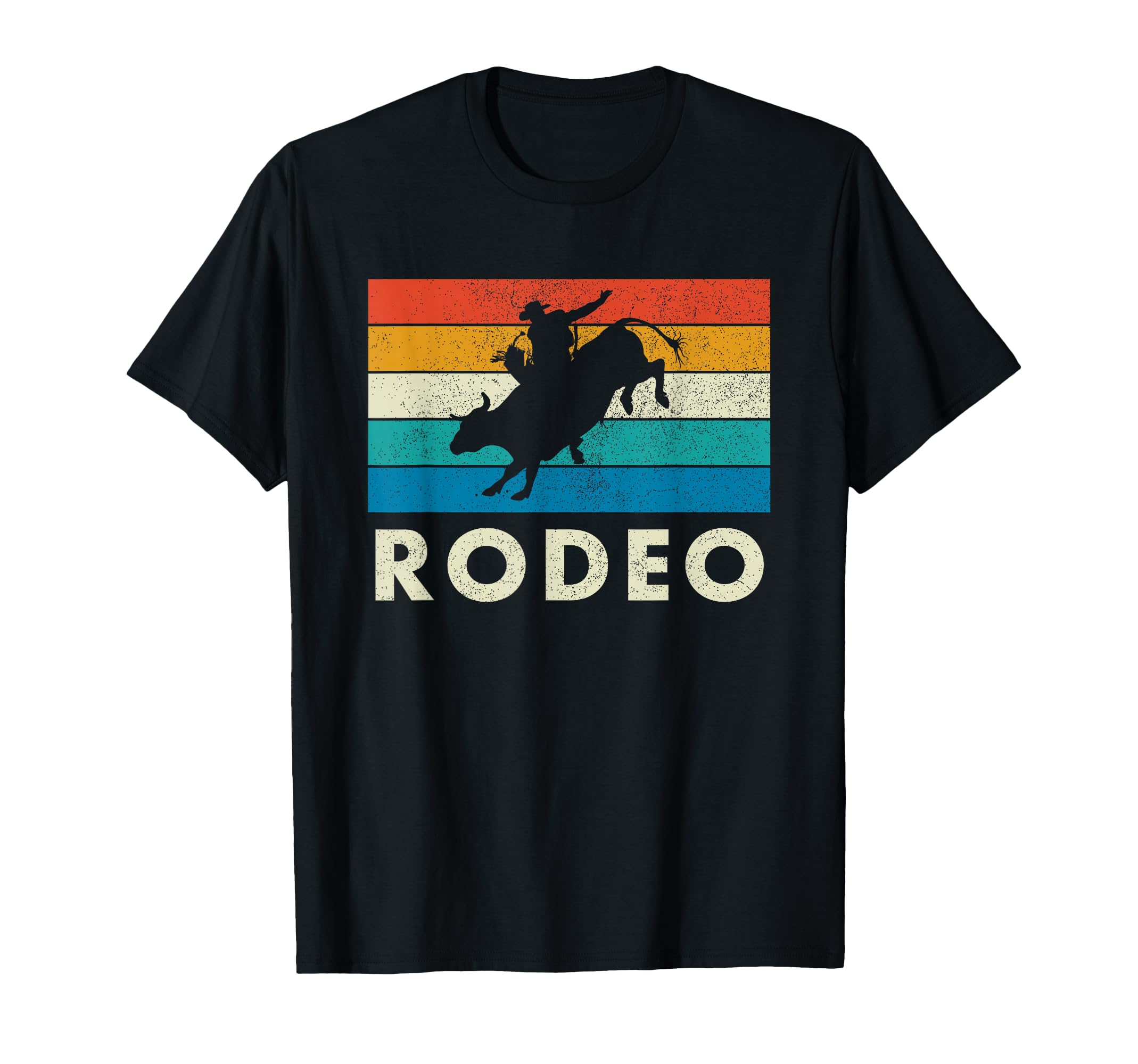 Rodeo, Bull Riding, Western,Vintage Style T-Shirt