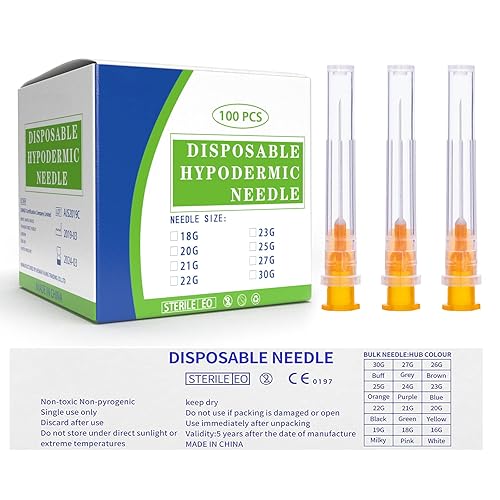 Herramientas de suministros de laboratorio de 25 y 1 pulgada, 0.984in, cada paquete de 100 unidades envueltas individualmente