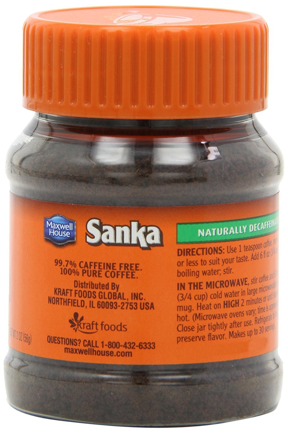 Sanka Decaf Instant Coffee (12 ct Pack, 2 oz Jars)