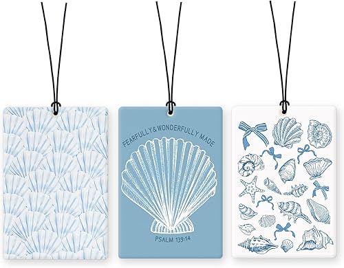 Miniatura 23 de Lacama Ambientador de Aire para Coche Retro Moderno con Guepardo 3 Piezas, Aromas para Coches con Lazo Negro Coquette, Labios con Estampado de