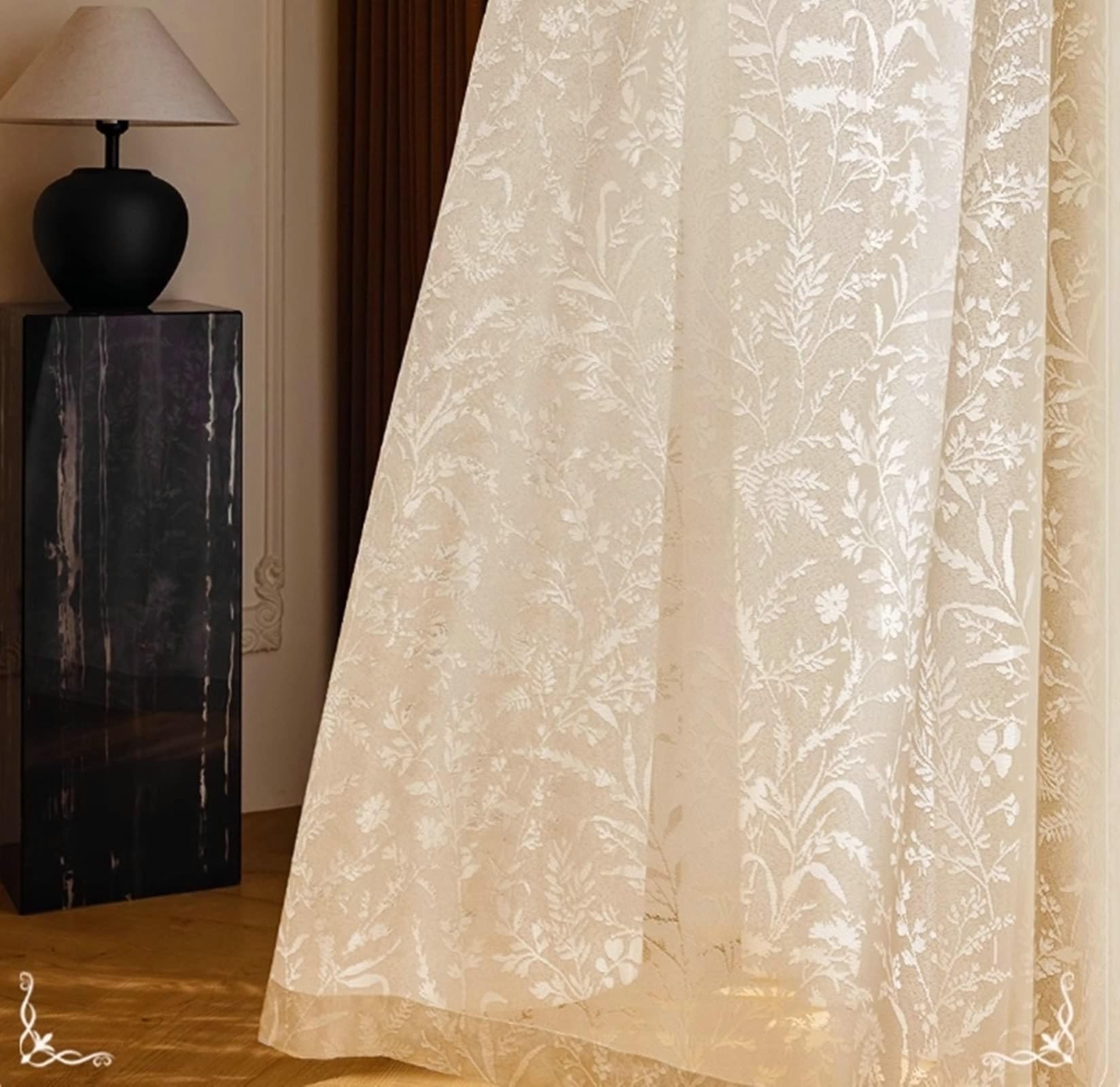 Rideau transparent chambre Beydodo pour une ambiance lumineuse et romantique au quotidien