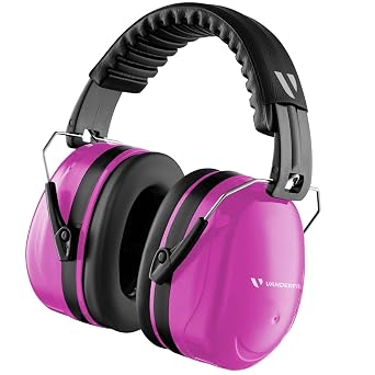 Noise Reduction Earmuffs for Adults - 35 dB 2K Hz Protection Headphones