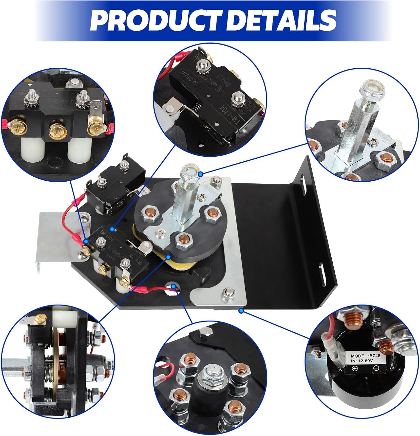 Golf Cart Forward and Reverse Switch Assembly, Compatible with 1994-Up EZGO TXT Electric Golf Carts, Replaces OEM# 70578-G01 70578-G02 70578G01 70578G02 73036-G01 73036G01