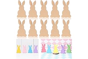 Whaline Bunny Wood Cutout Tabletop Decorations