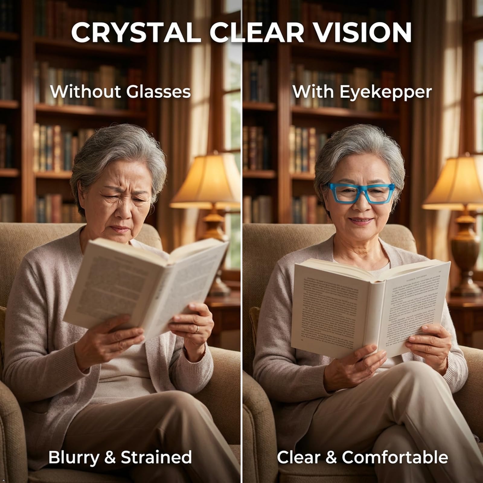 Eyekepper 6 Paia Cateye Occhiali da Lettura Cerniere a Molla Senza Viti Senza Metallo Lettori di per Donna