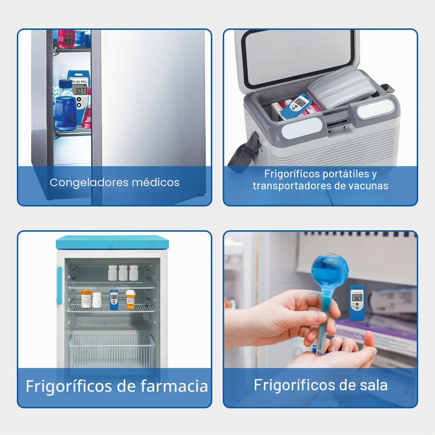 ThermElc Registrador de Datos de Temperatura con informes CSV y PDF, compare datos de múltiples dispositivos, con certificado de calibración: registrador de temperatura que cumple 21CFR parte 11