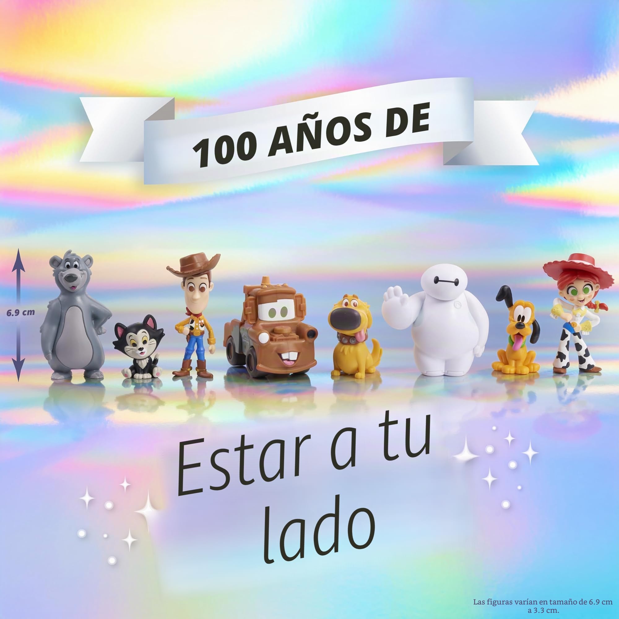 Disney 100 años de estar a tu lado, conjunto de 8 figuras de