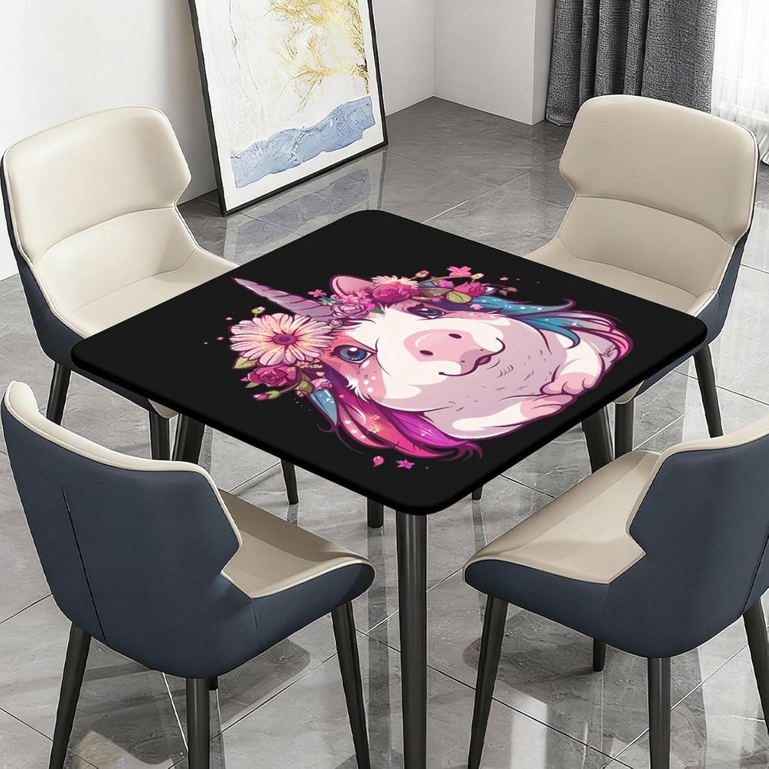 Guinicorn Guinea Pigs Pet Square Tablecloth Print Table Cloths Table Cover Wedding Party Holiday Decor