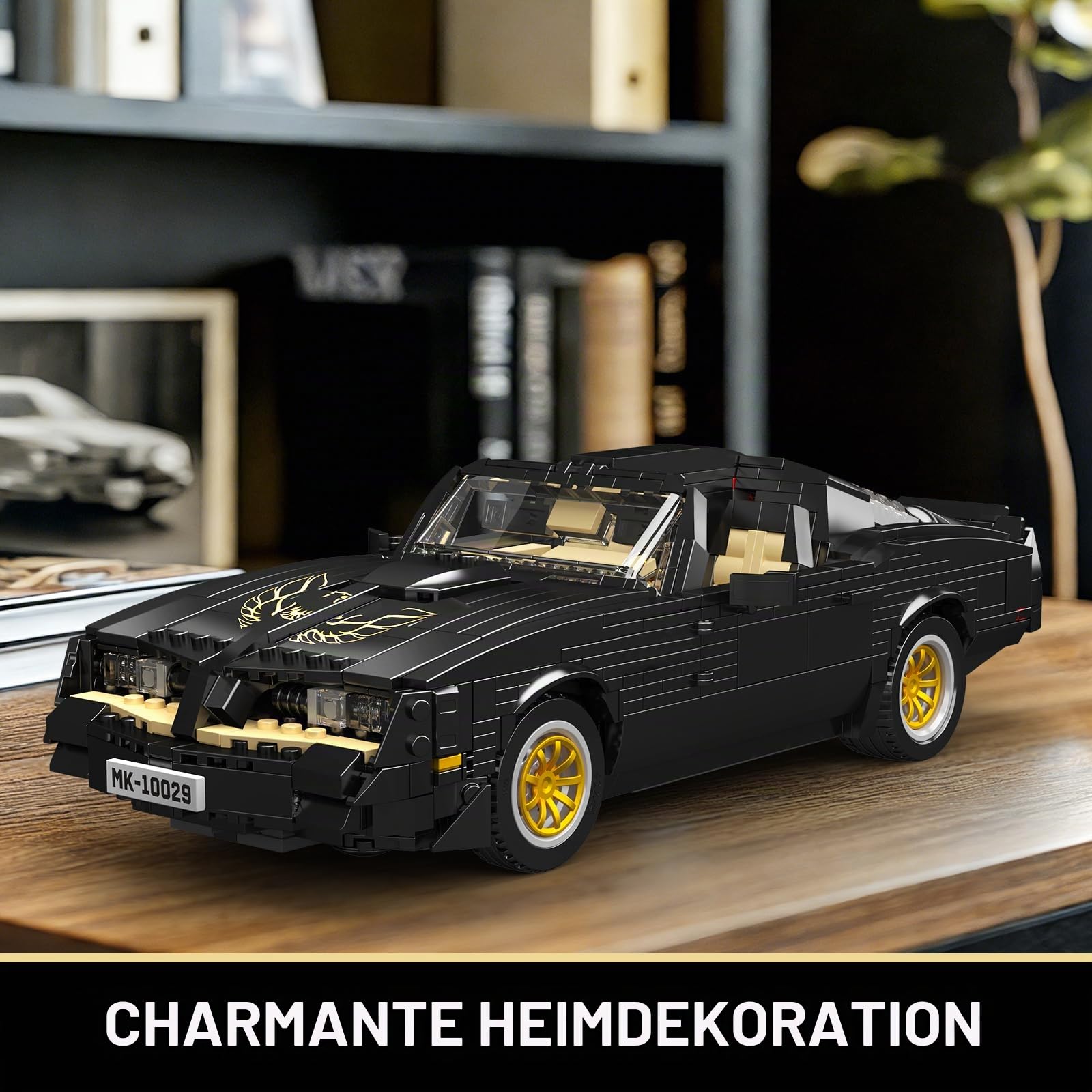 Mould King 10029 Technik Sportwagen Modell Klemmbausteine Bausteine Kit, 1157+ Stücke Kreatives Oldtimer Auto Modell, MOC Rennwagen Bausteine Kit für Jugendliche 14+/Erwachsene/Fahrzeug Sammler