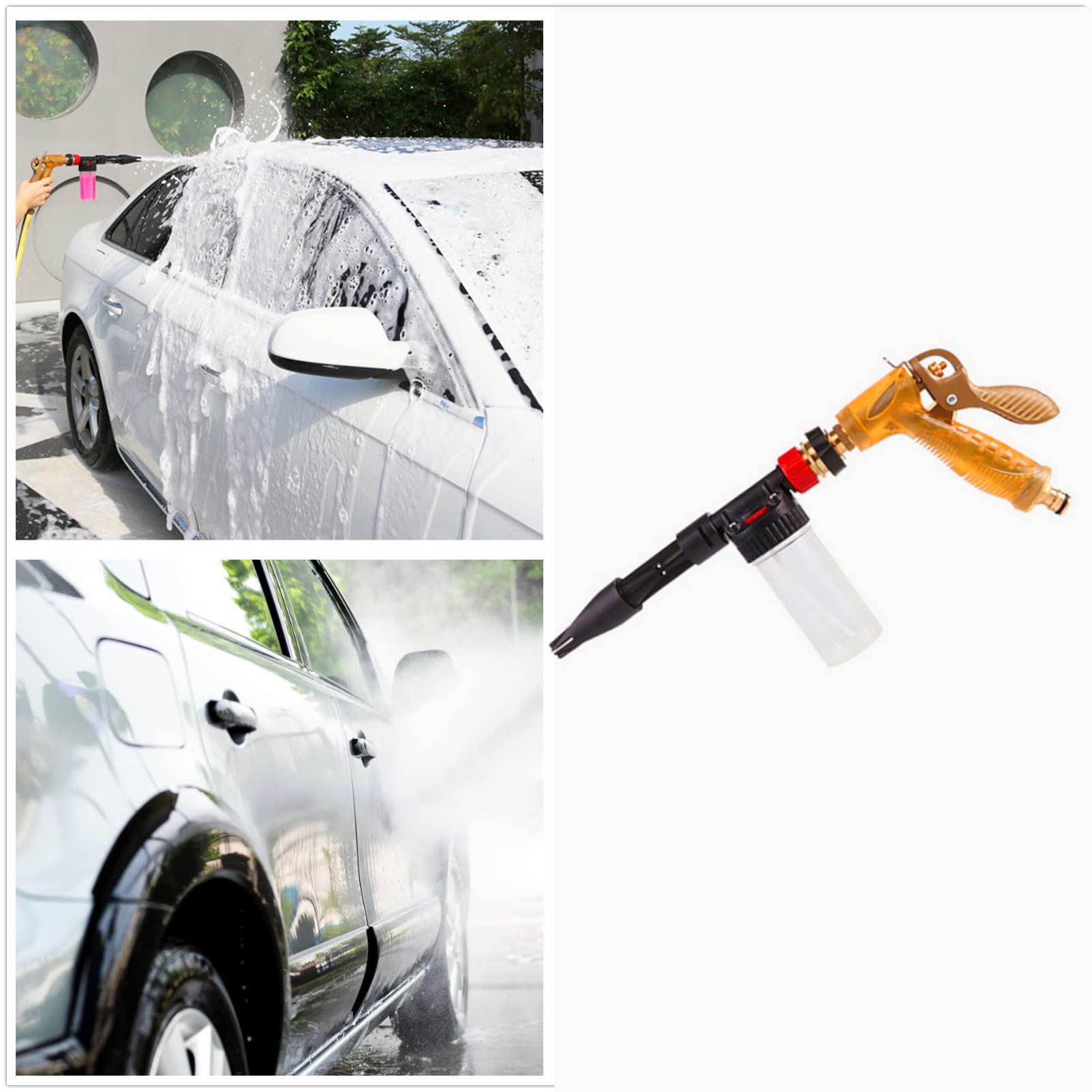 Pistola a Spruzzo Ad Alta Pressione 2-in-1 Manuale per Auto, Finestra, Giardino, Piano