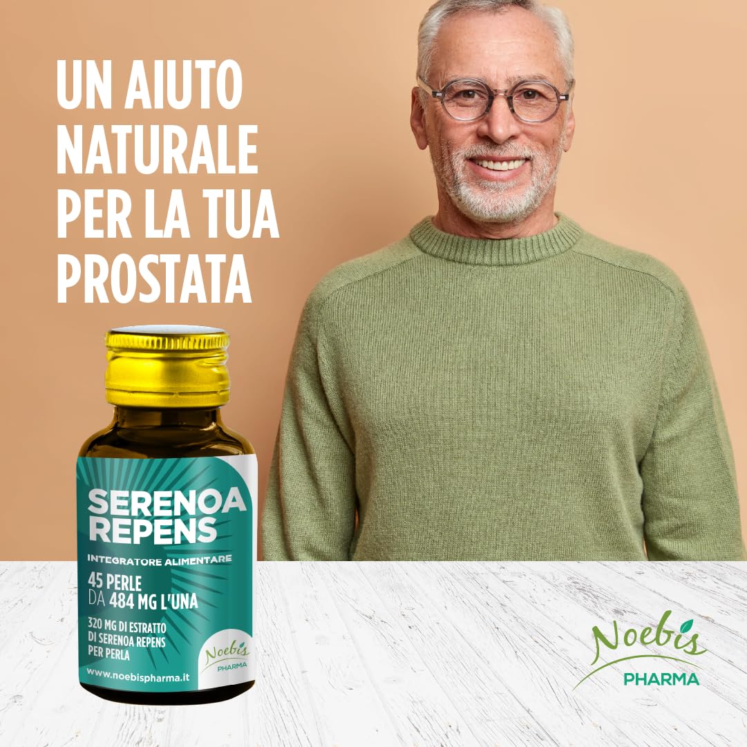 Serenoa Repens 45 Perle Softgels - Estratto 320 mg per Perla - Noebis Pharma (Confezione da 1)