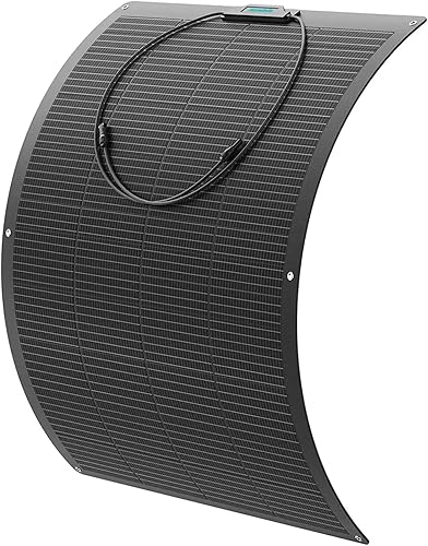 FivstaSola Panel solar flexible de 200 W, con agujeros de montaje, paneles solares monocristalinos semiflexibles de 12 voltios, cargador