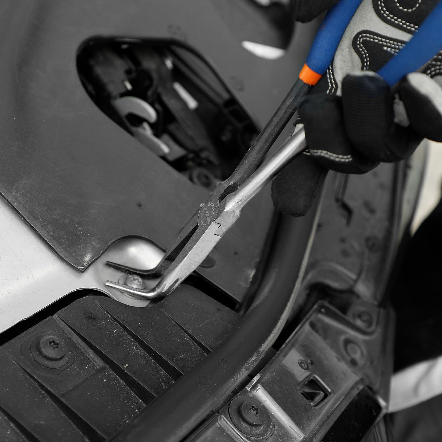 Long Reach Pliers - 11 Inches 90 Degree Angle Long Needle Nose Pliers - for Narrow Spaces and Limited Areas