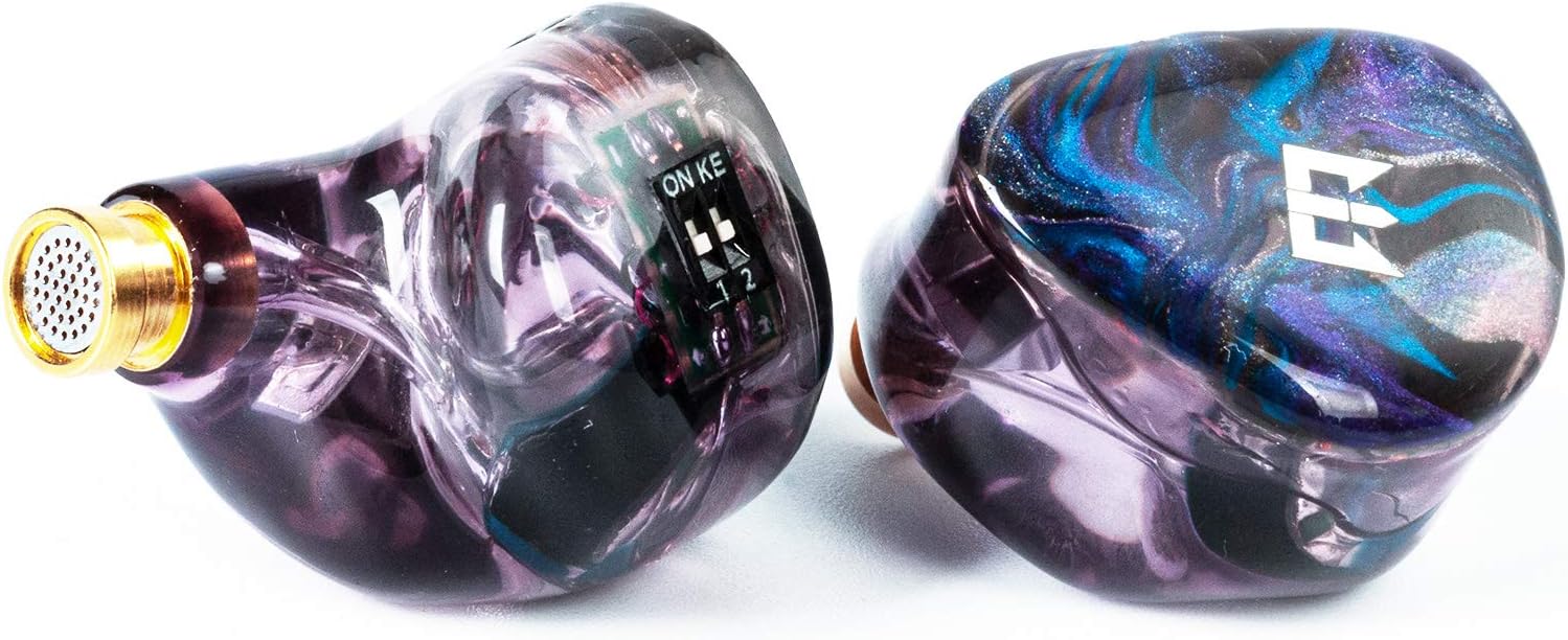 kinboofi tri starsea in ear monitor 2ba 1dd hifi earphone with adjust tuning switch earbuds headphone headset champagne no mic