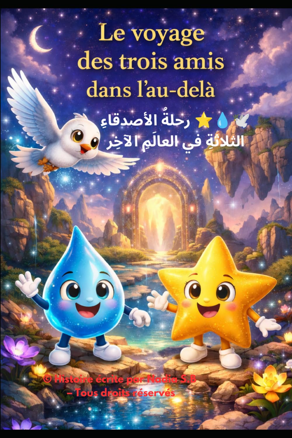 Le Voyage des trois amis dans l'au-delà: Une histoire pour enfants sur l'amitié la gentillesse le courage une aventure magique une histoire du soir pour développer l'imagination