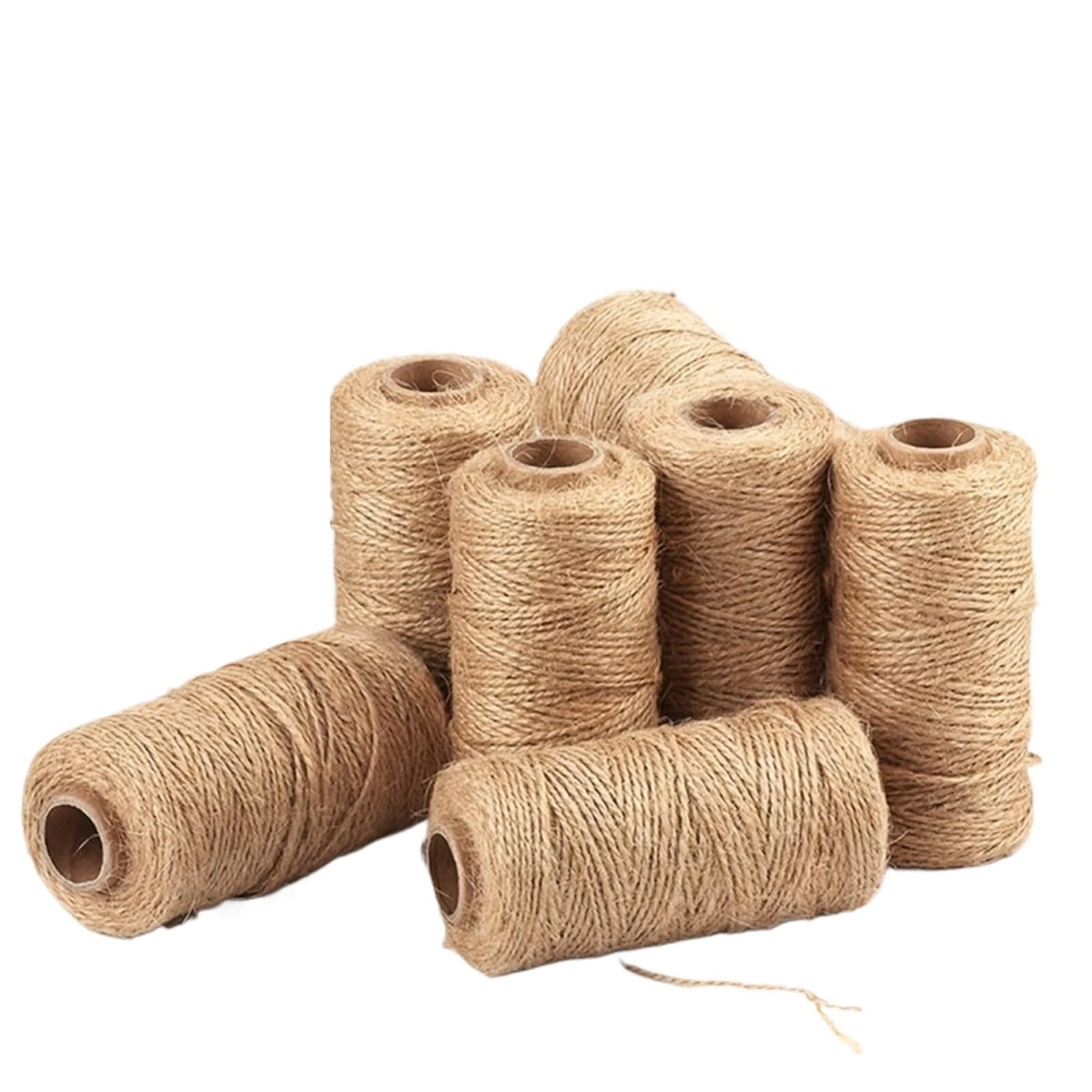 Corda Canapa Naturale 1-10mm Corda di iuta corda canapa naturale for la decorazione domestica Gatto fatto a mano fai da te cravatte grossolane spesse casa artigianale