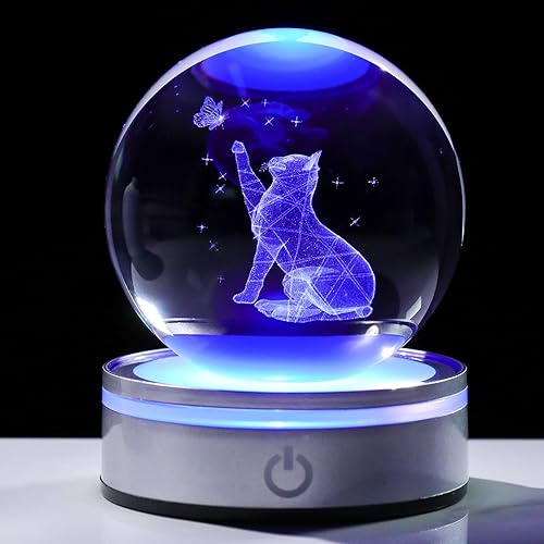 Miniatura 17 de Movdyka Bola de cristal 3D de colibrí, regalos para mujeres y hombres, adorno de colibrí de vidrio, figura de animales, decoración del hogar
