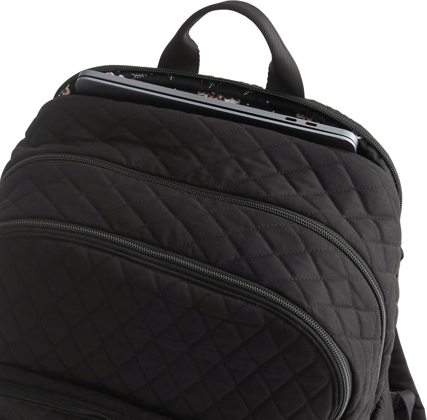 Vera Bradley Women's Premium Cotton Large Bancroft Backpack, Moonless Night, One Size - Image 4