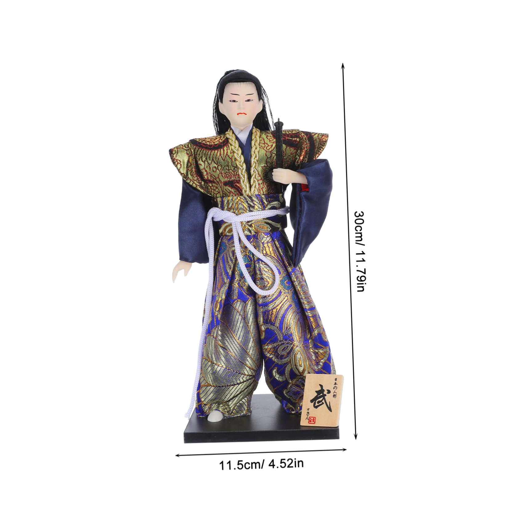 Cabilock Muñeca Samurái Japonesa de 12 Pulgadas, Figura Coleccionable
