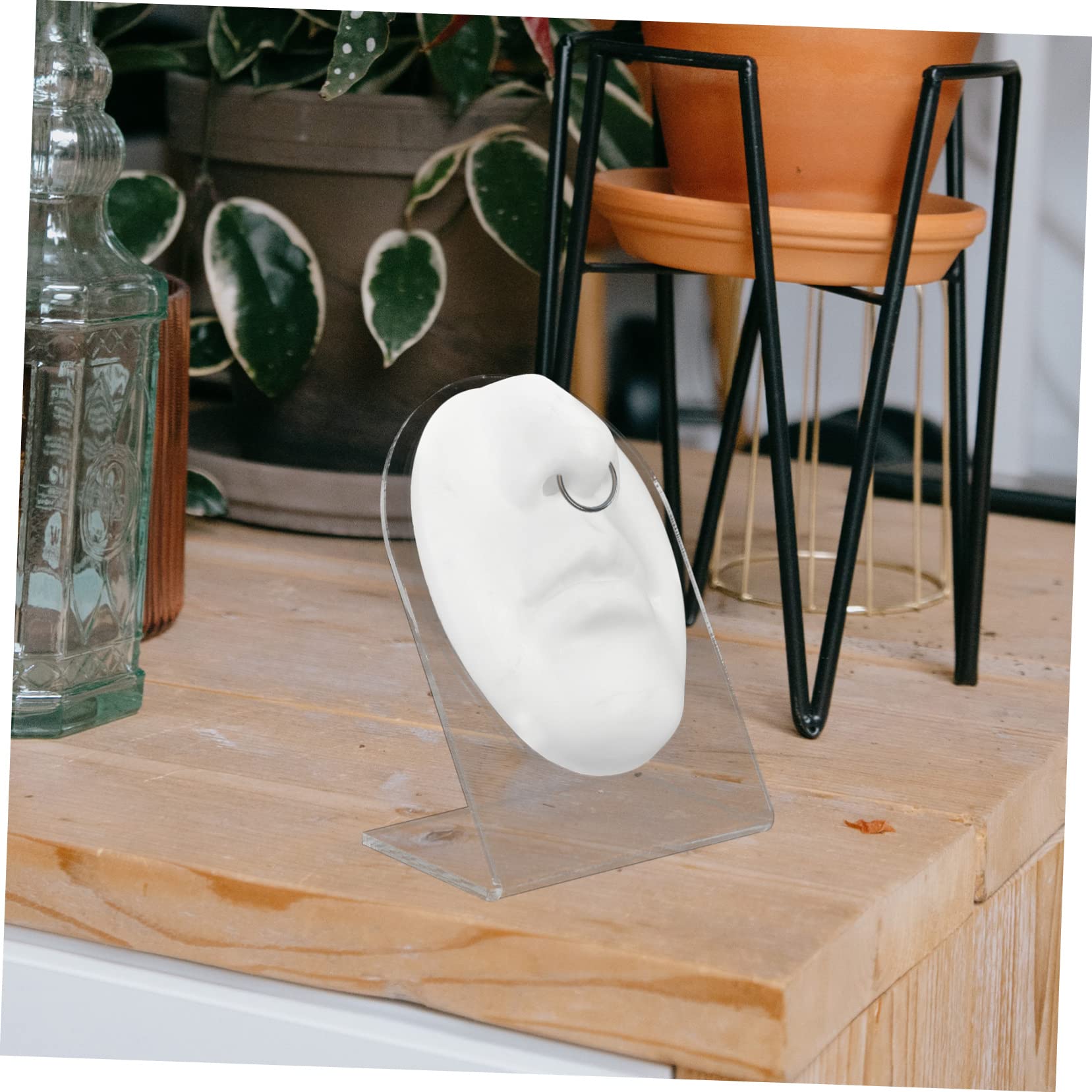 4 Set Di Espositori Per Anelli Naso, Del Corpo In Silicone, Per Viso In Silicone, Finto Piercing Alla Bocca, Pratica Per Piercing Naso, Del Corpo In Silicone, Per Viso
