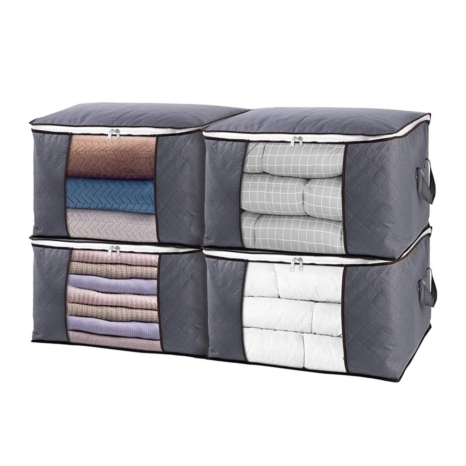 Eines A Sock Nd Underwear Storage Three Layer Non-Woven Fabric Quilt Storage Bag, Large Capacity Clothes, Cotton Quilt Sorting Bag Sock Storage