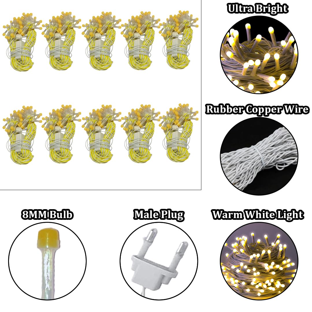 Fairy String Lights - 60 LED 15m Warm White -3