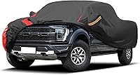 Waterproof All-Weather Truck Car Cover for Tacoma, Tundra, F-150, RAM 1500, Silverado - Up to 230" Windproof Reflective Fit