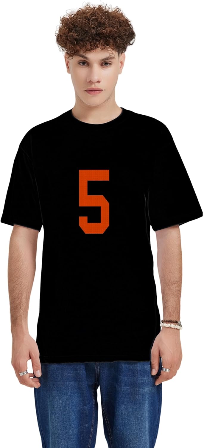 Custom Football T-Shirt No Brand/Logos 100% Cotton for Mens/Womens/Kid