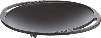 Lava Casting Roasting Pan with Metal Handle, 28cm, Black