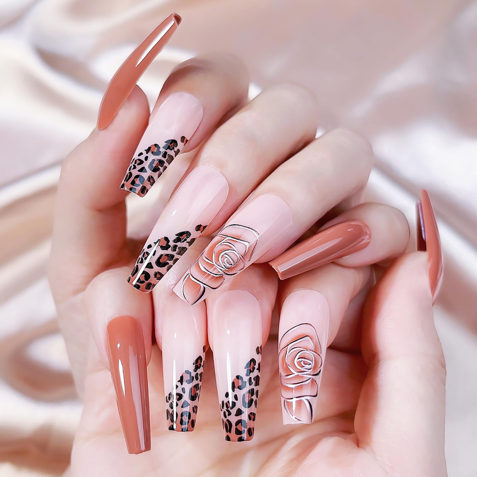 Sztuczne paznokcie, 240 sztuk akrylowych sztucznych paznokci, profesjonalny zestaw do przedłużania paznokci do studiów manicure i samodzielnego wykonania paznokci, 12 rozmiarów - przezroczysty
