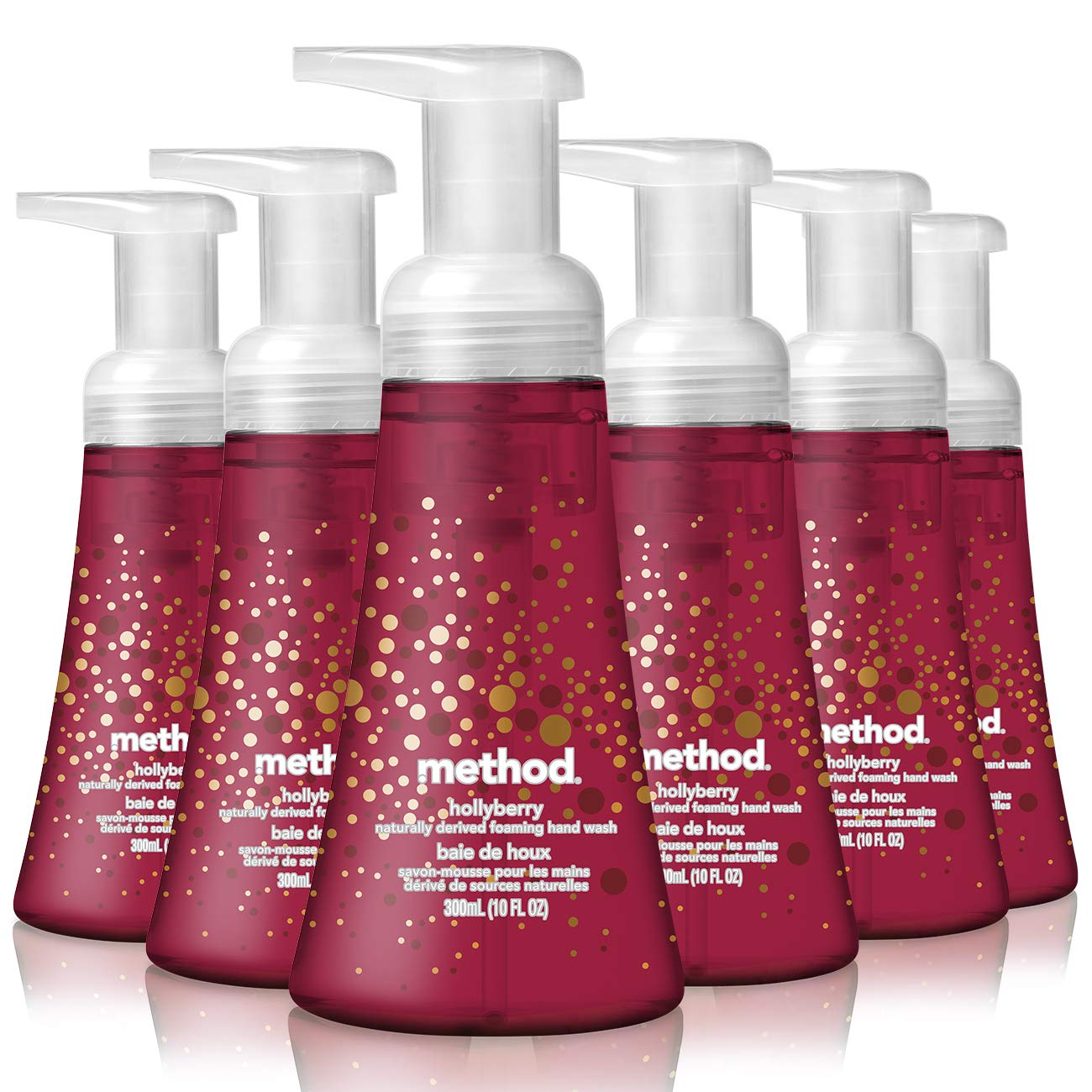 Method Foaming Hand Wash, Hollyberry, 10 Ounces, 6 Count