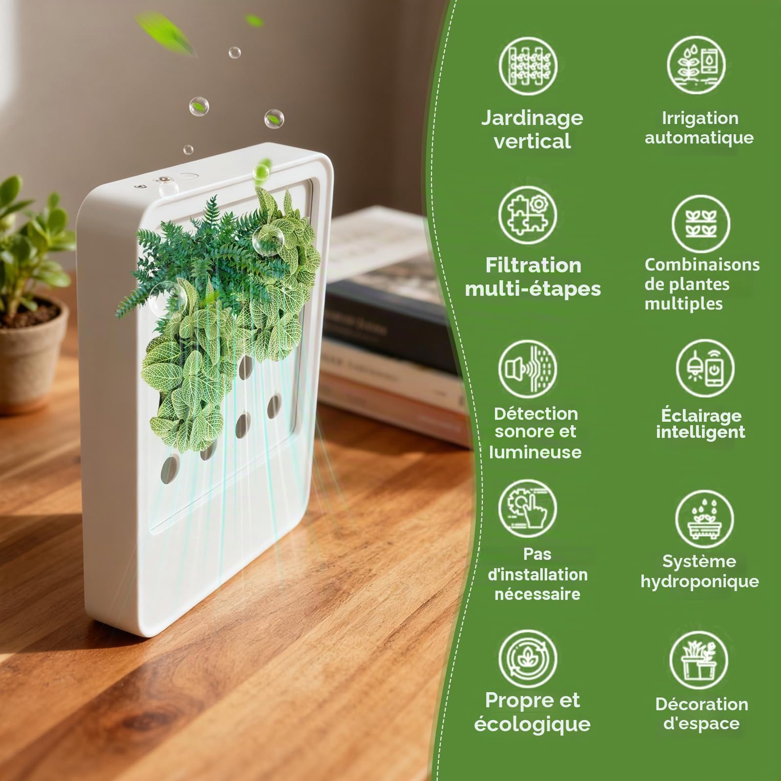 CDIYTOOL Système de culture hydroponique avec lampe de croissance à DEL, 16 capsules d'intérieur pour jardin d'herbes aromatiques, ensemble intelligent de germination des plantes avec irrigation