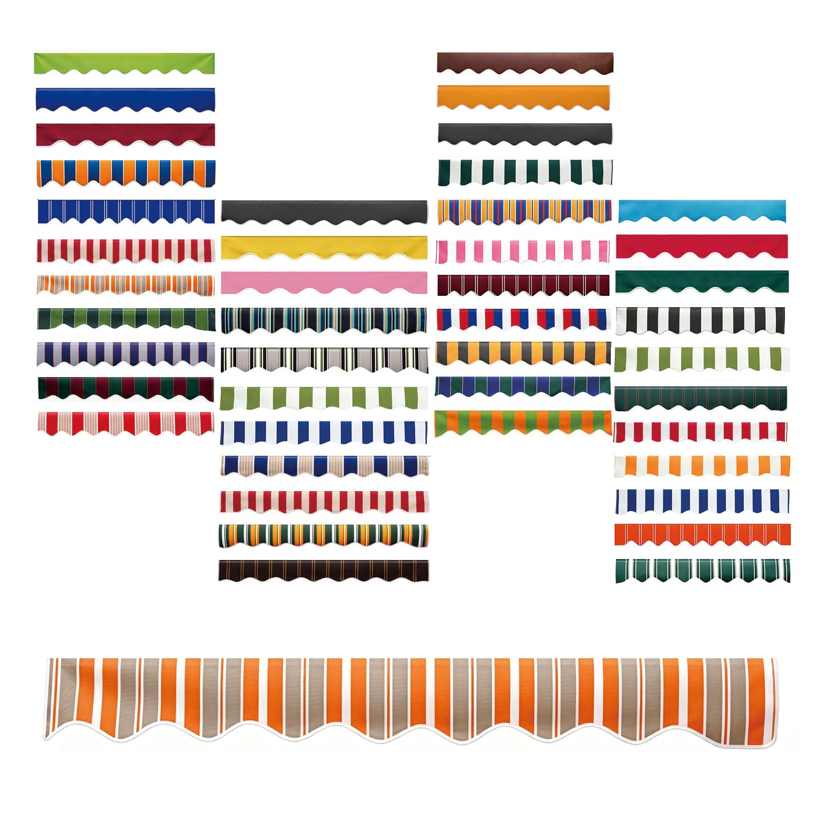 Lambrequin de store banne en polyester pour ombrager votre patio et jardin