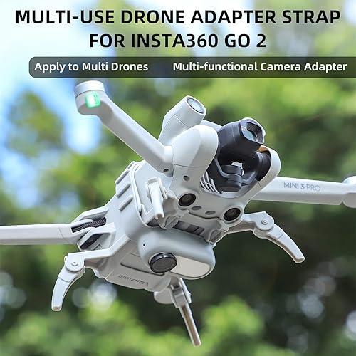 Miniatura 2 de Go 2 - Funda para cámara Insta360 Go 2, soporte adaptador de silicona para DJI Mini 3Mini 3 proSEMini 2Air 2s Drone Accesorios pulsera, bolso de