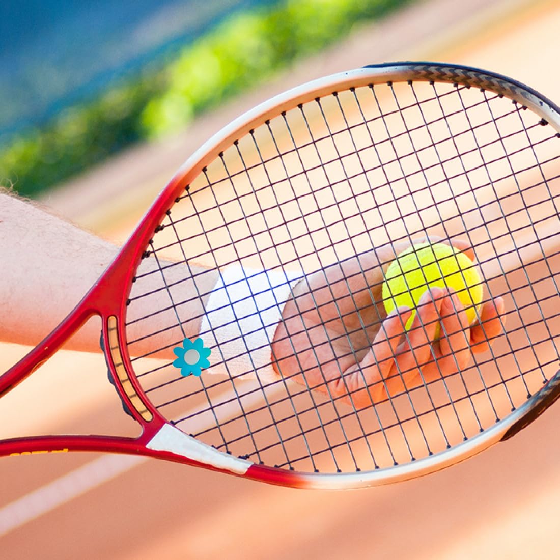 Amortisseur Wilson Ultra Pro Feel Bleu – Anti-vibrations Raquette Tennis – WR8448401001